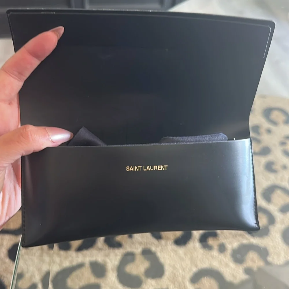 Saint Laurent Black Sunglasses with Dark Gray Lenses